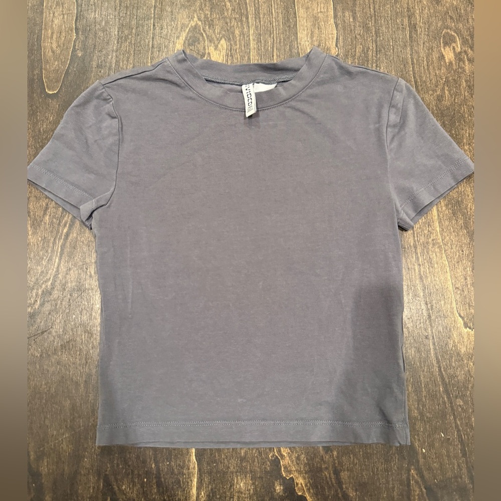 H&M Divided Charcoal Tee